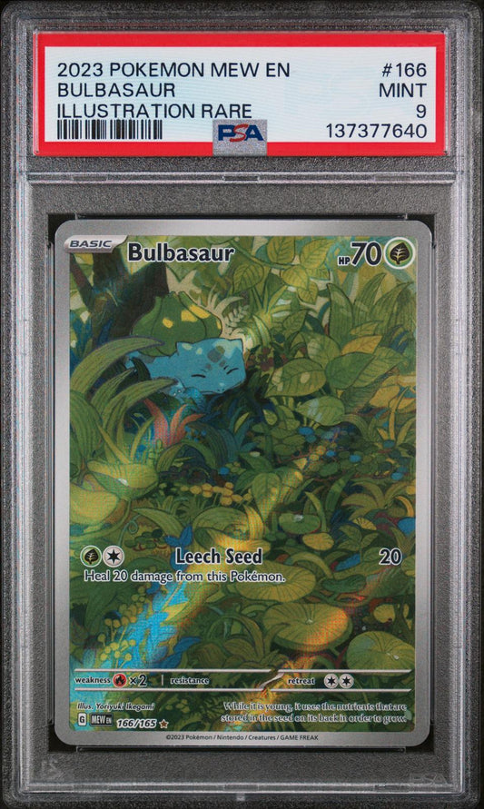 2023 Pokemon Mew En-151 Illustration Rare Bulbasaur 9 PSA #166
