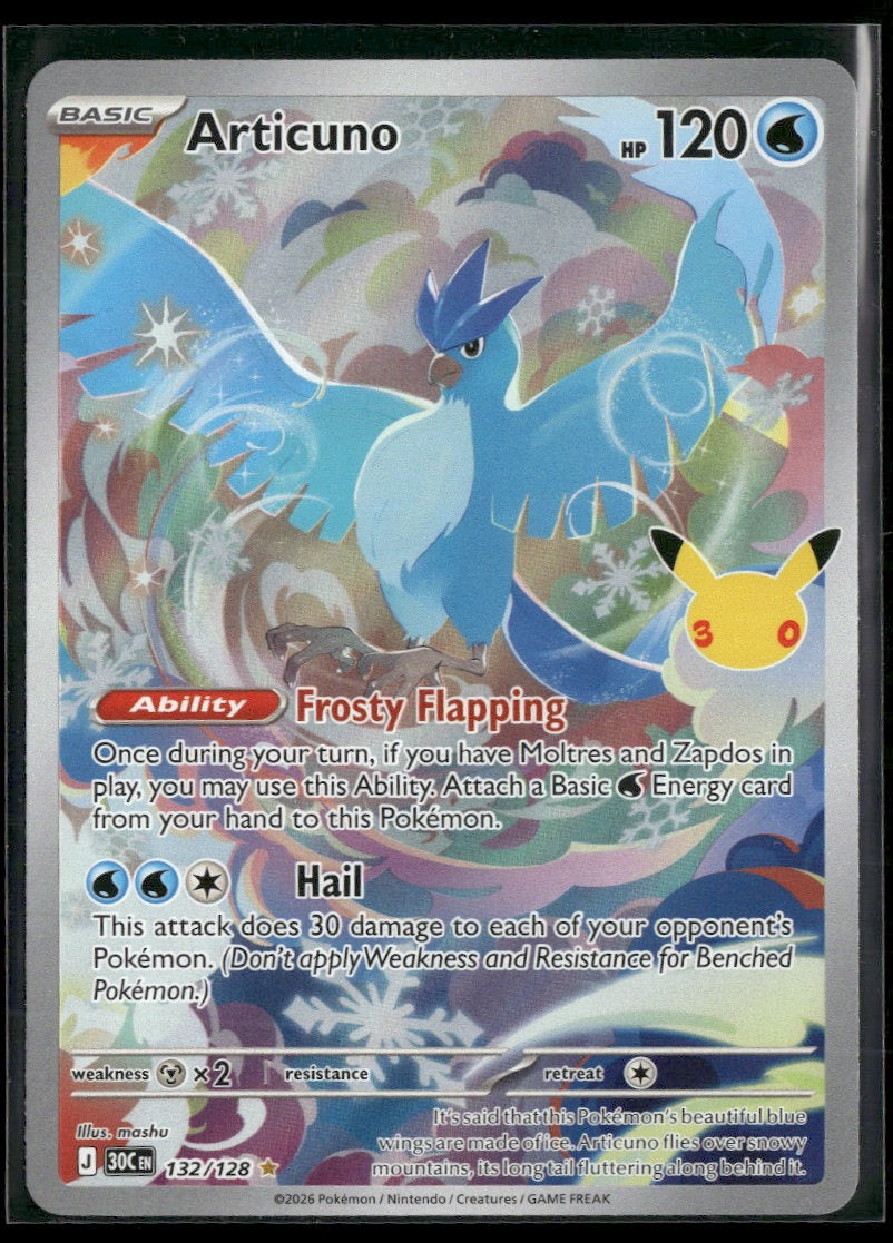 ME: 30th Celebration Articuno #132/128