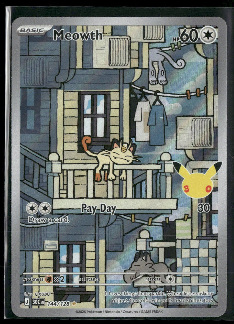 ME: 30th Celebration Meowth #144/128