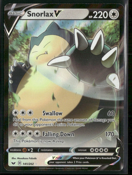 SWSH01: Sword & Shield Base Set Snorlax V #141/202