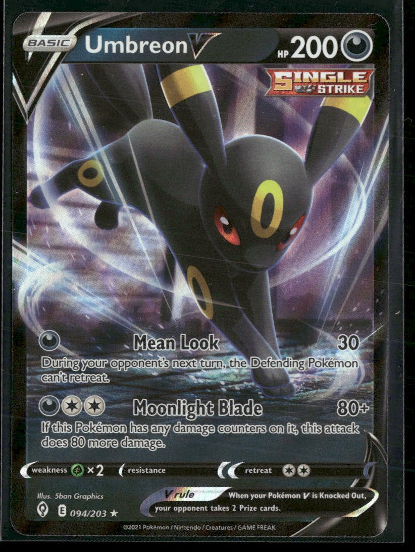 SWSH07: Evolving Skies Umbreon V #094/203