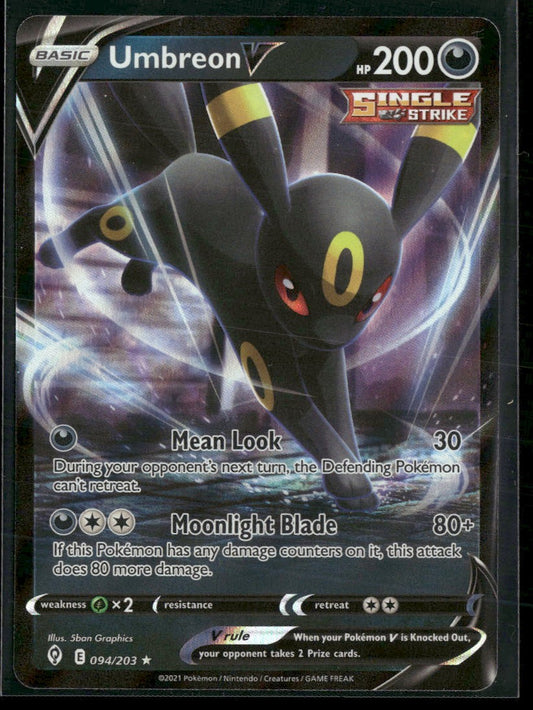 SWSH07: Evolving Skies Umbreon V #094/203