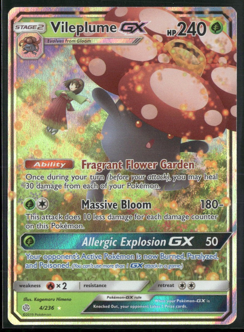 SM - Cosmic Eclipse Vileplume GX #4/236