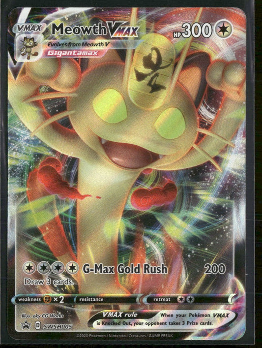 SWSH: Sword & Shield Promo Cards Meowth VMAX #SWSH005