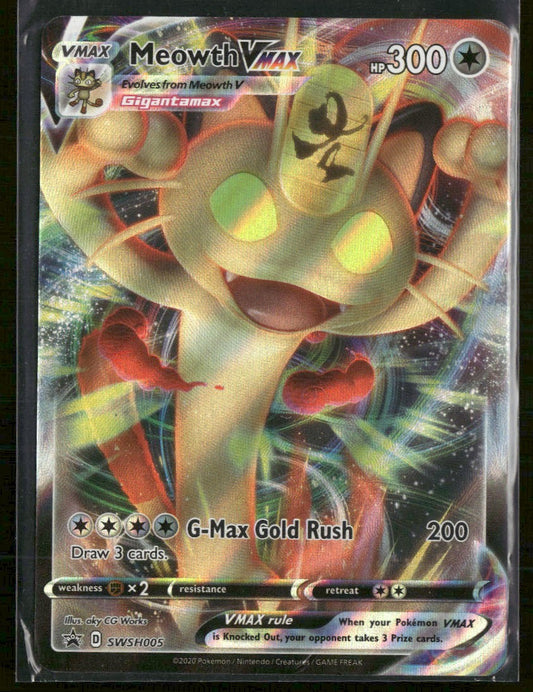 SWSH: Sword & Shield Promo Cards Meowth VMAX #SWSH005