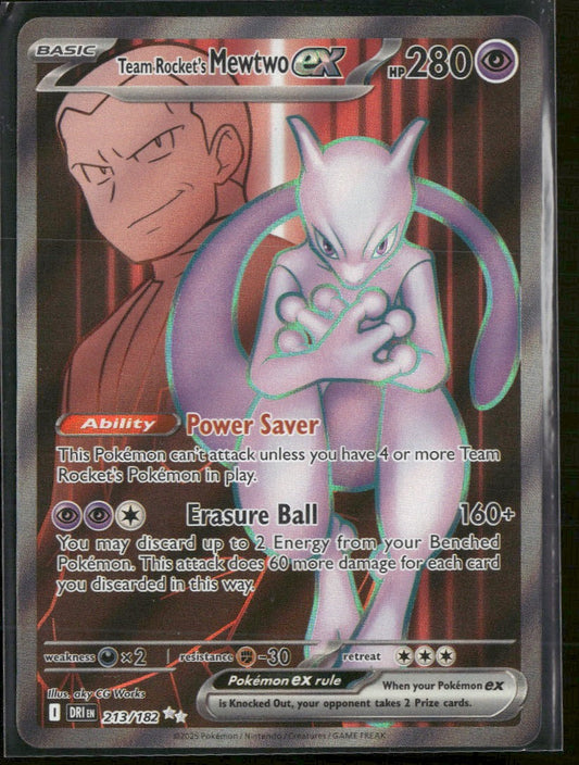 SV10: Destined Rivals Team Rocket's Mewtwo ex #213/182