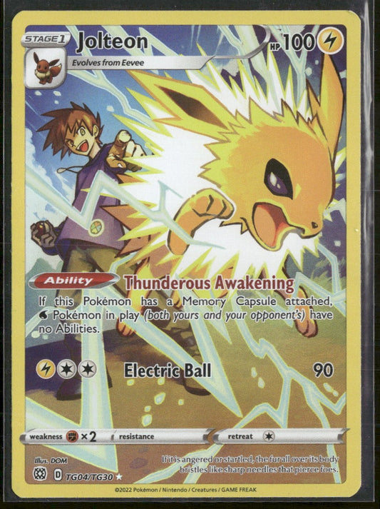SWSH09: Brilliant Stars Trainer Gallery Jolteon #TG04/TG30