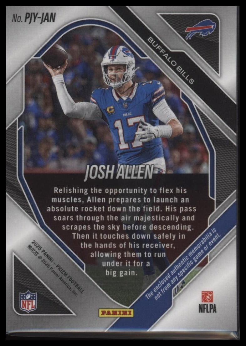 2025 Panini Prizm Premier Jerseys Josh Allen #PJY-JAN