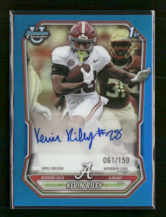 2026 Bowman Chrome Prospect Auto Blue#/150 Kevin Riley AU #BCPA-KR