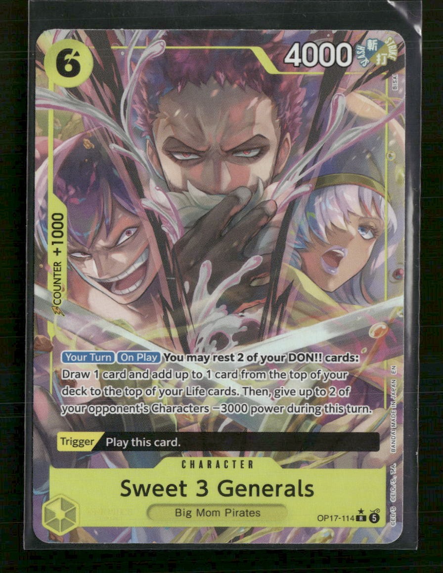 The World's Strongest Warriors Sweet 3 Generals (Alternate Art) #OP17-114