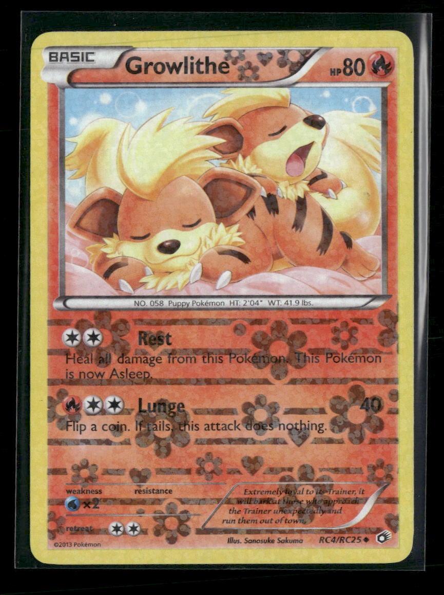 Legendary Treasures: Radiant Collection Growlithe #RC4/RC25 Damaged