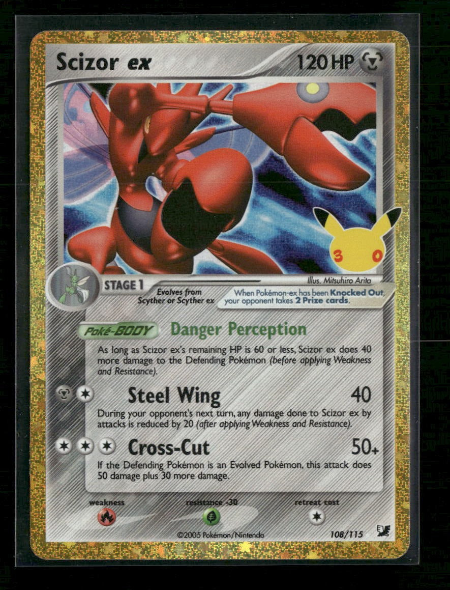 ME: 30th Celebration Classic Collection Scizor ex #108/115