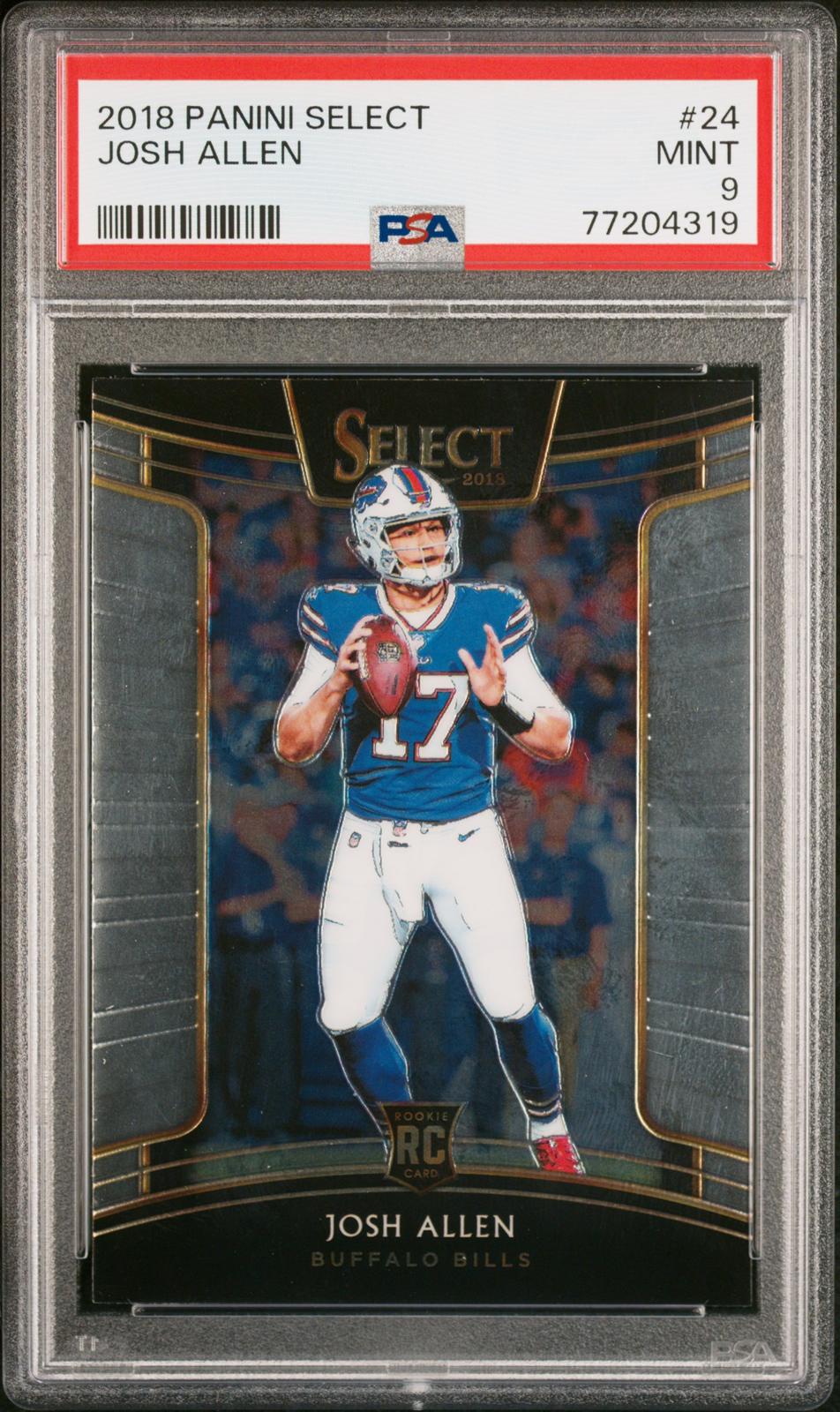 2018 Panini Select Josh Allen 9 PSA #24