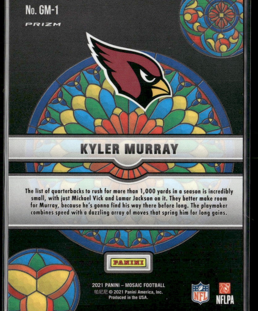 2021 Panini Mosaic Glass Mosaic Kyler Murray #GM-1