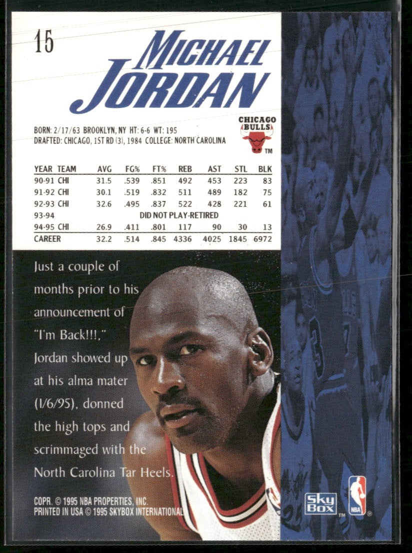 1995-96 SkyBox Premium Michael Jordan #15