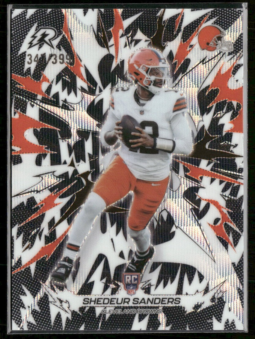 2025 Topps Resurgence Black/White Surge Refractor Shedeur Sanders RC #/399 #121