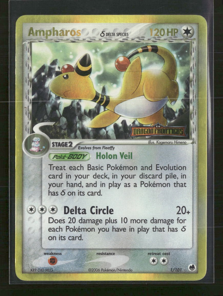 Dragon Frontiers Ampharos (Delta Species) #1/101