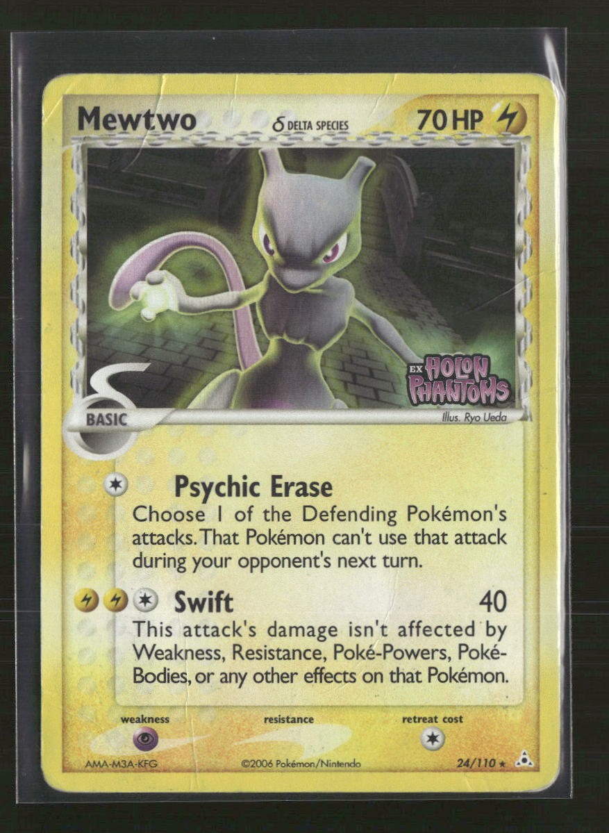 Holon Phantoms Mewtwo (Delta Species) #24/110 (Damaged)