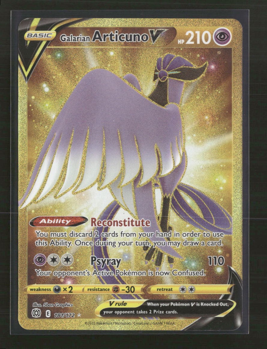 SWSH09: Brilliant Stars Galarian Articuno V (Secret) #181/172