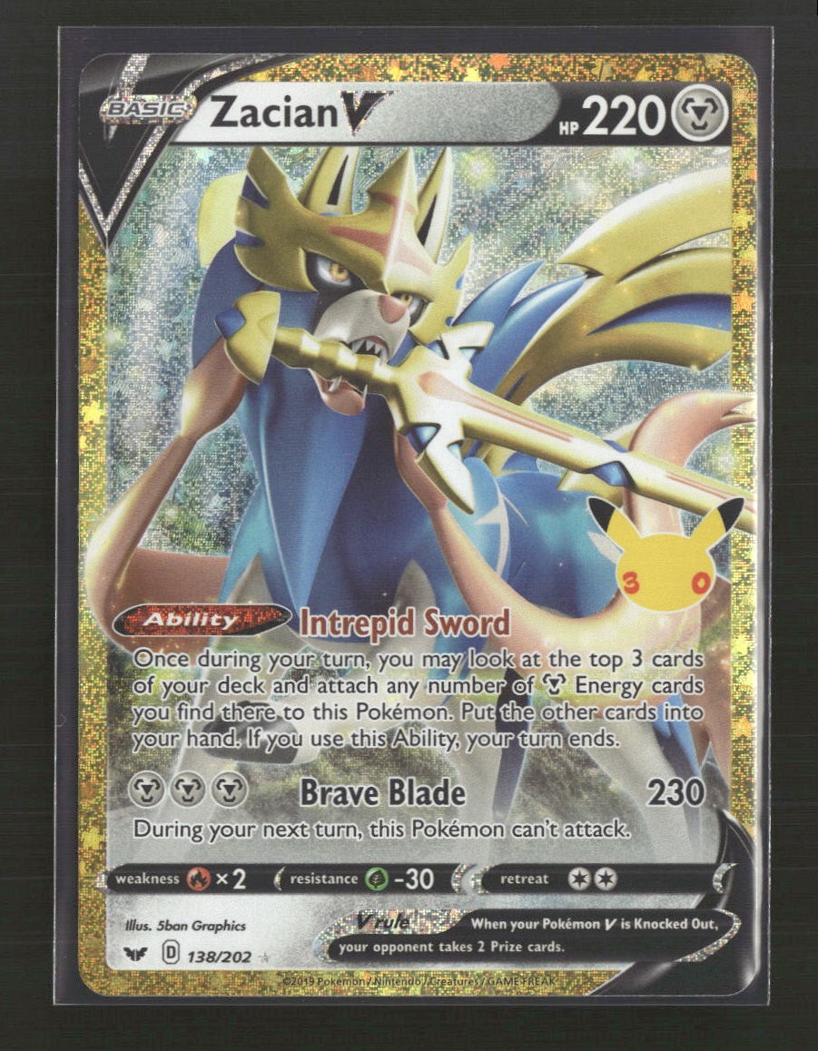ME: 30th Celebration Classic Collection Zacian V #138/202