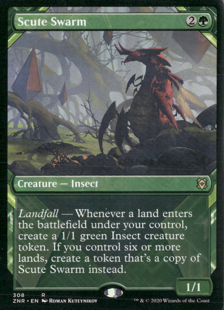 Zendikar Rising Scute Swarm (Showcase) #308