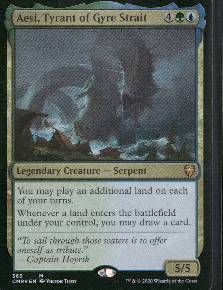 Commander Legends Aesi, Tyrant of Gyre Strait Foil #365