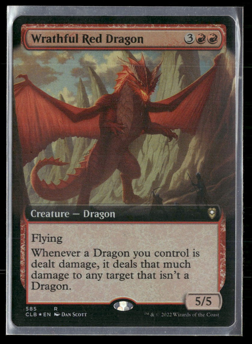 Commander Legends: Battle for Baldur's Gate Wrathful Red Dragon Extended Art#585