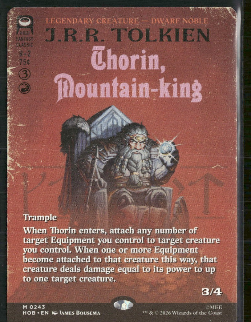 The Hobbit Thorin, Mountain-king (Borderless) #243