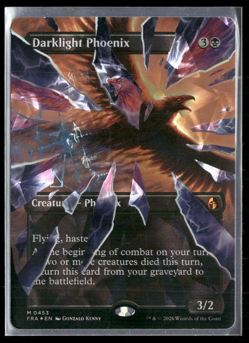 Reality Fracture Darklight Phoenix (Borderless) (Facet Foil) (0453) #453
