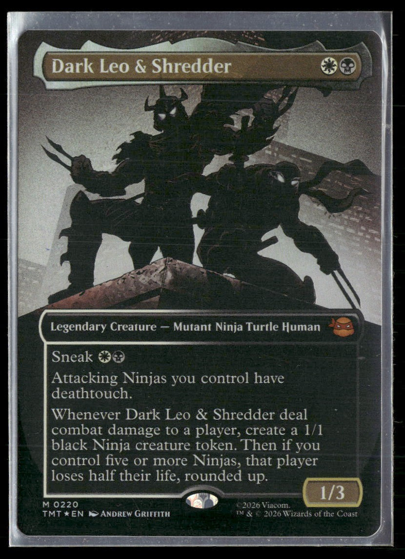 Teenage Mutant Ninja Turtles Dark Leo & Shredder (Borderless) Foil #220
