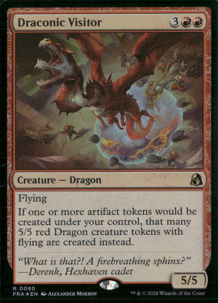 Reality Fracture Draconic Visitor Foil #80