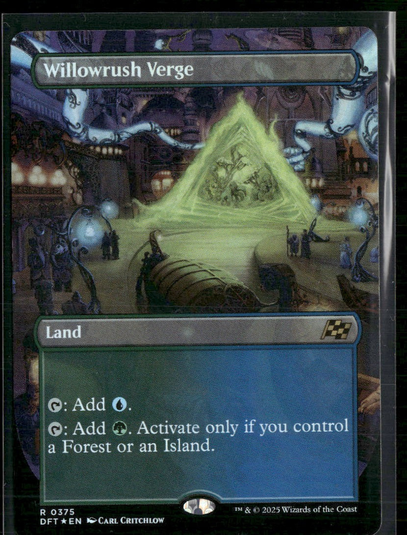 Aetherdrift Willowrush Verge (Borderless) Foil #375