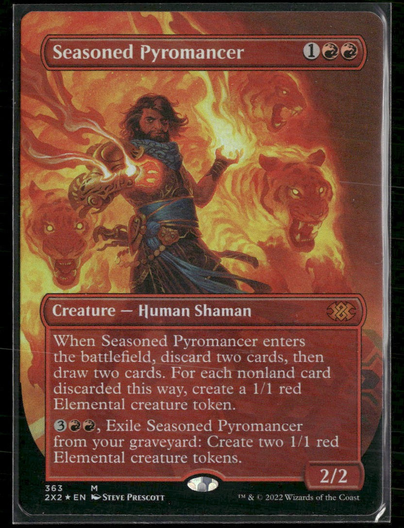 Double Masters 2022 Seasoned Pyromancer (Borderless) Foil #363