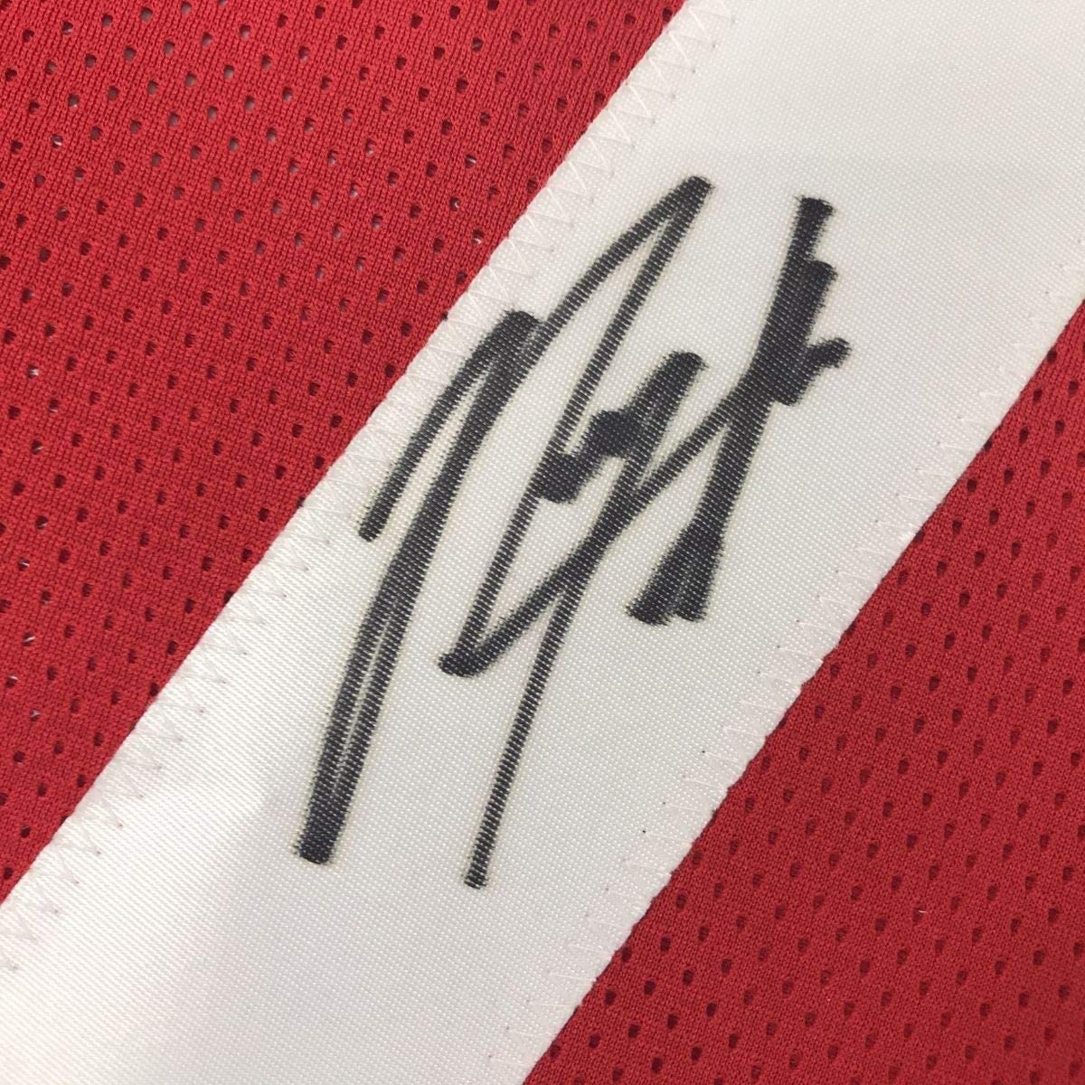 Framed Autographed/Signed Rodney Hampton 35x39 Georgia Red College Football Jersey PSA/DNA COA