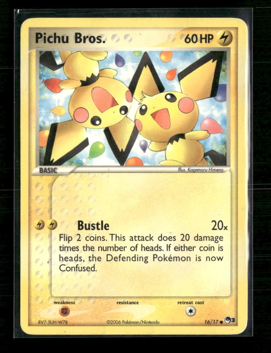 POP Series 3 Pichu Bros. #016/017 Damaged