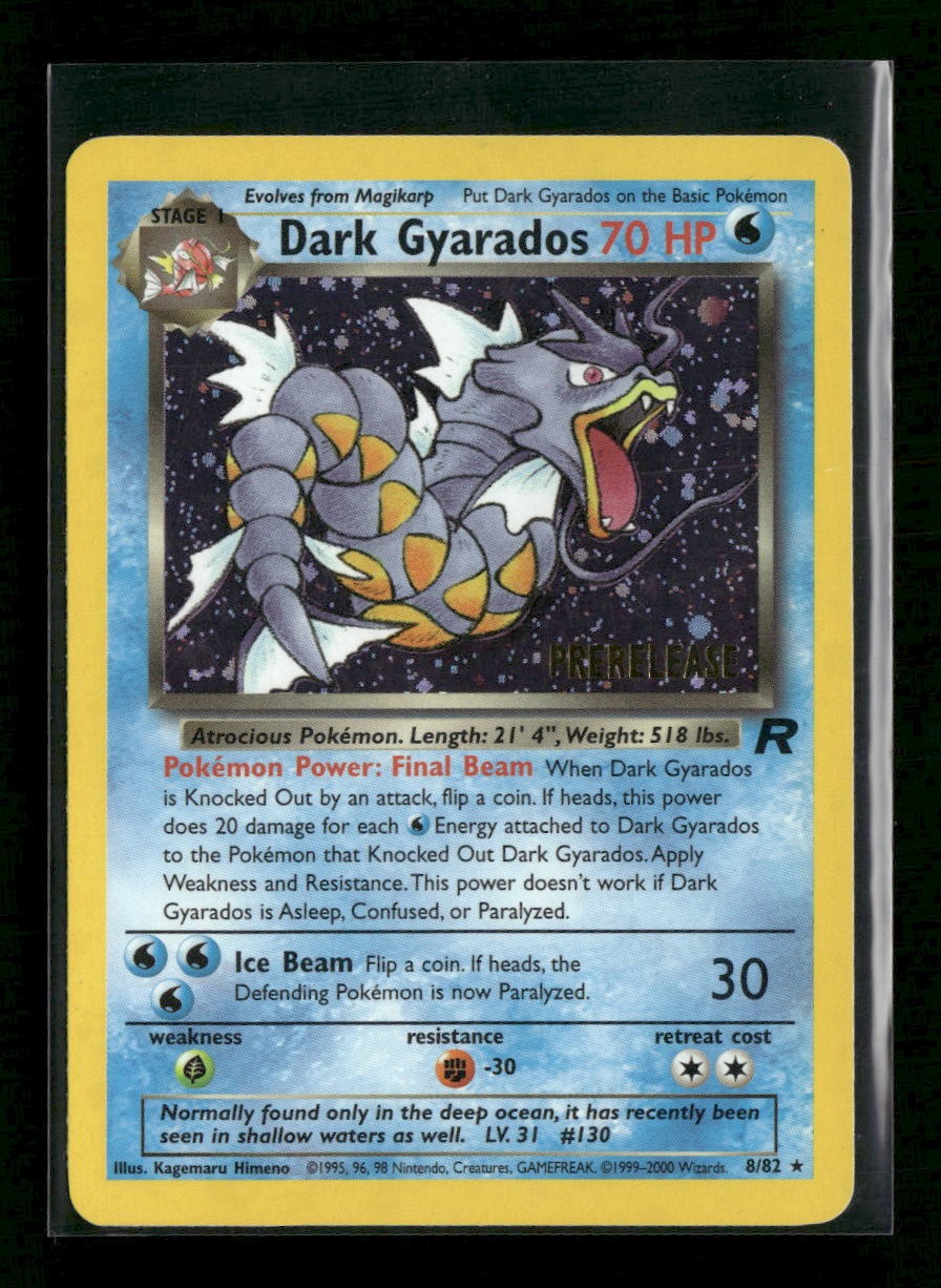 WoTC Promo Dark Gyarados (Prerelease) #08/82