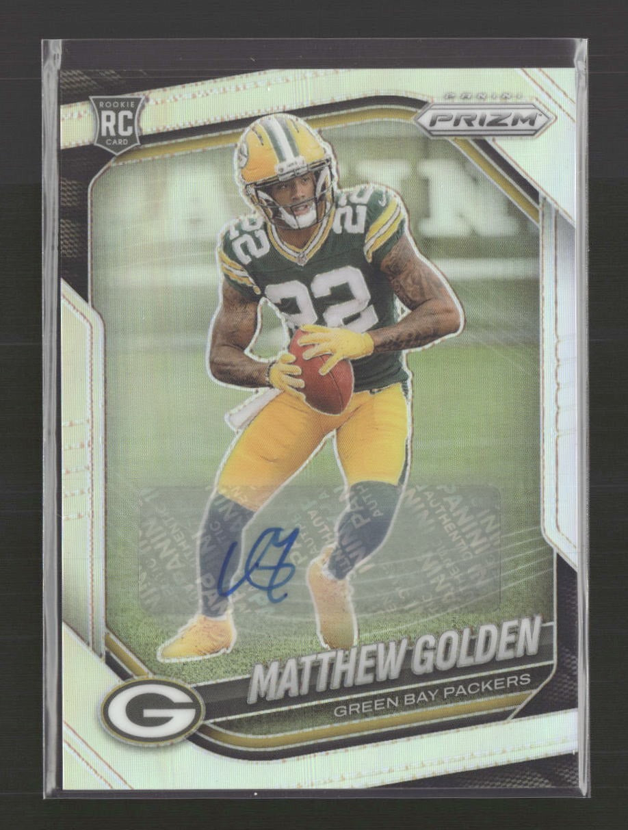 2025 Panini Prizm Prizm Autographs Silver Matthew Golden AU #326