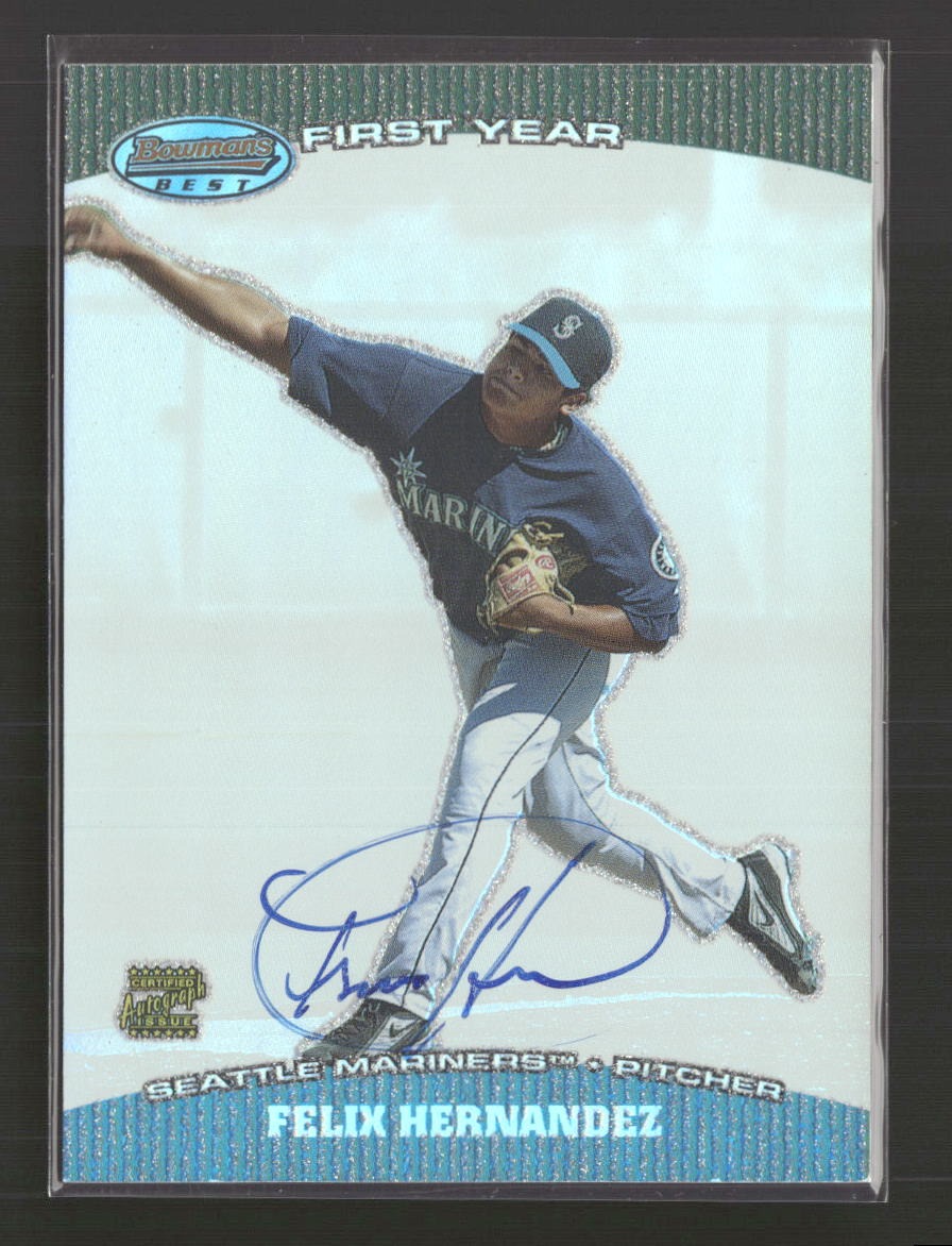 2004 Bowman's Best Felix Hernandez RC AU #BB-FH