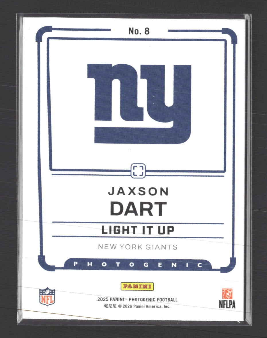 2025 Panini Photogenic Light It Up Red Jaxson Dart #/99 #8