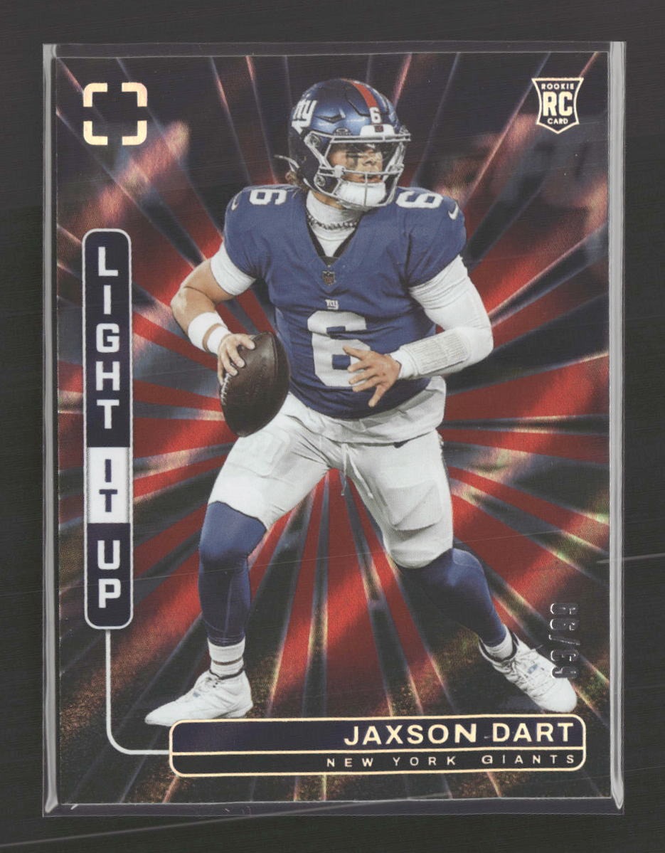 2025 Panini Photogenic Light It Up Red Jaxson Dart #/99 #8