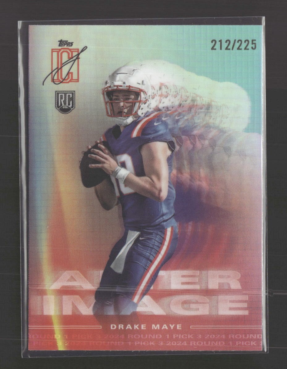 2024 Topps Signature Class After Image Teal Drake Maye #/225 #AI-8