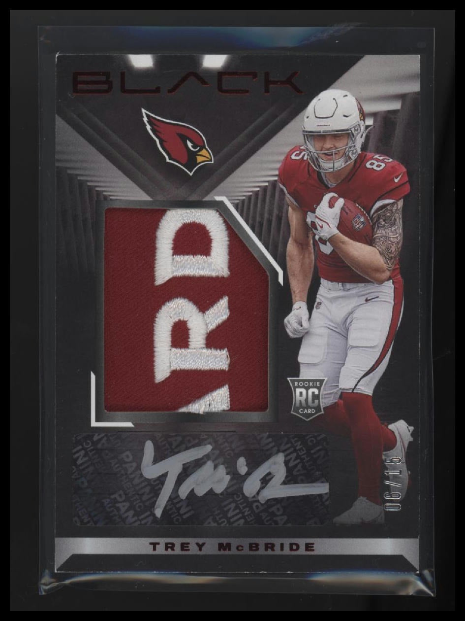 2022 Panini Black Ruby Trey McBride RC #/15 AU #226
