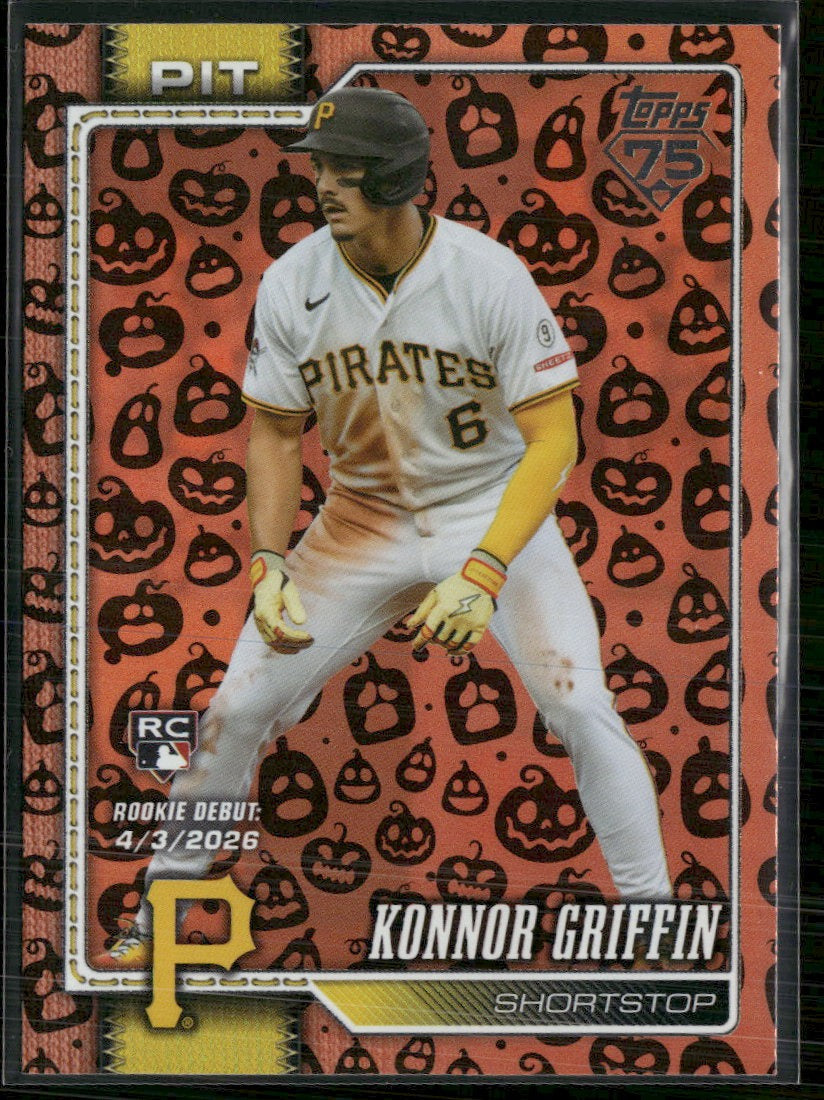 2026 Topps Update Holiday Jack O'Lanterns Konnor Griffin #US255