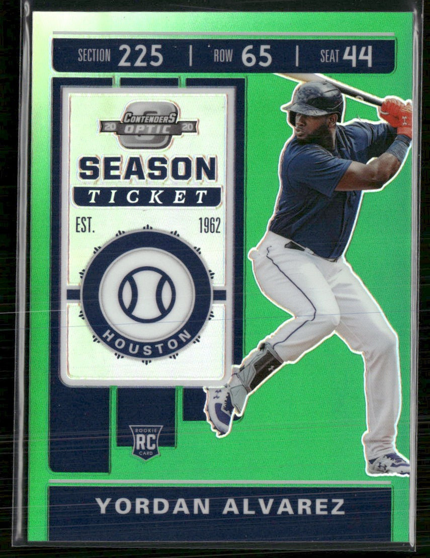 2020 Panini Chronicles Contenders Optic Green Yordan Alvarez #/50 #2