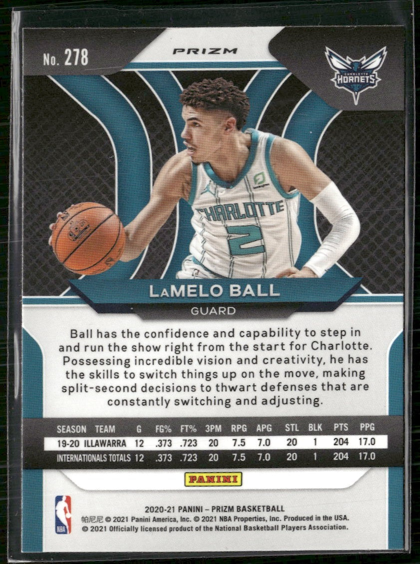2020-21 Panini Prizm Silver Prizm LaMelo Ball RC #278