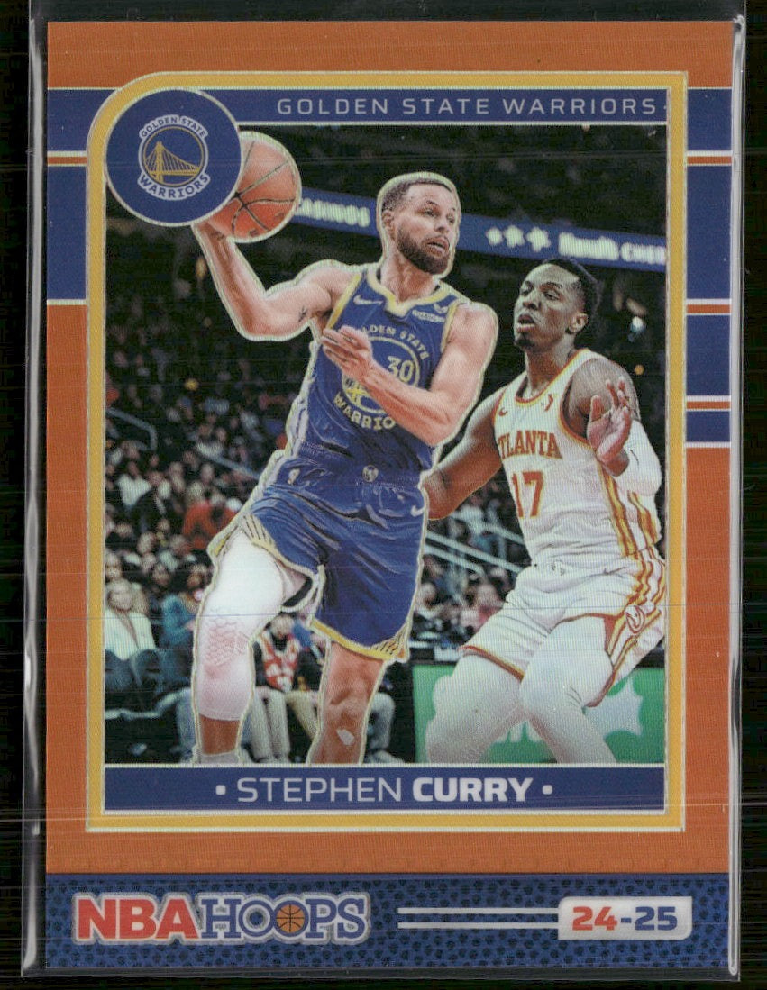 2024-25 Hoops Premium Prizm Orange Stephen Curry #/199 #141