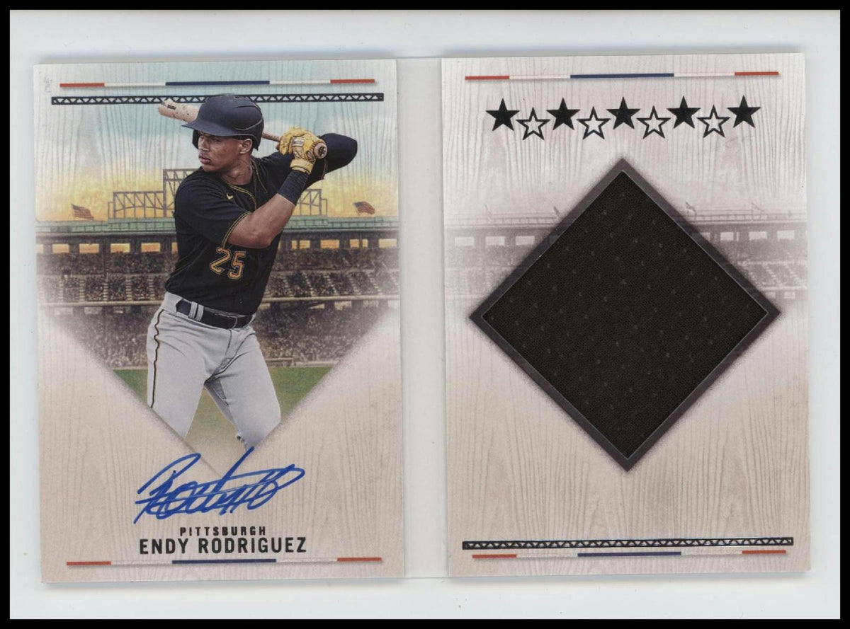 2024 Panini America's Pastime Hitters Ink Booklets Endy Rodriguez #/100AU#HIB-ER
