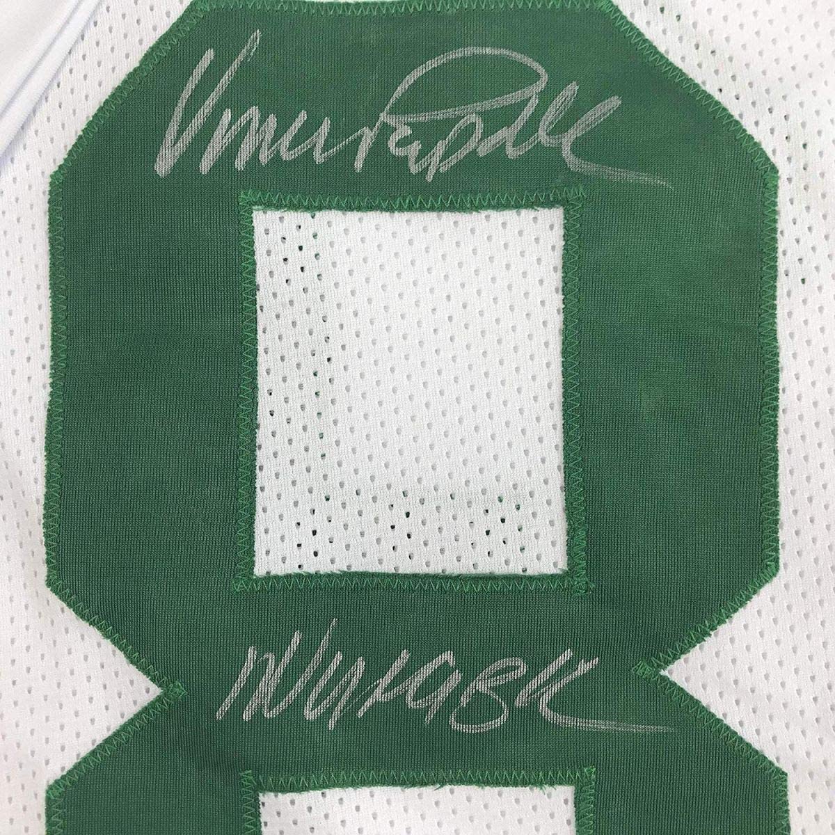 Framed Autographed/Signed Vince Papale Invincible  35x39 Philadelphia White Football Jersey JSA COA