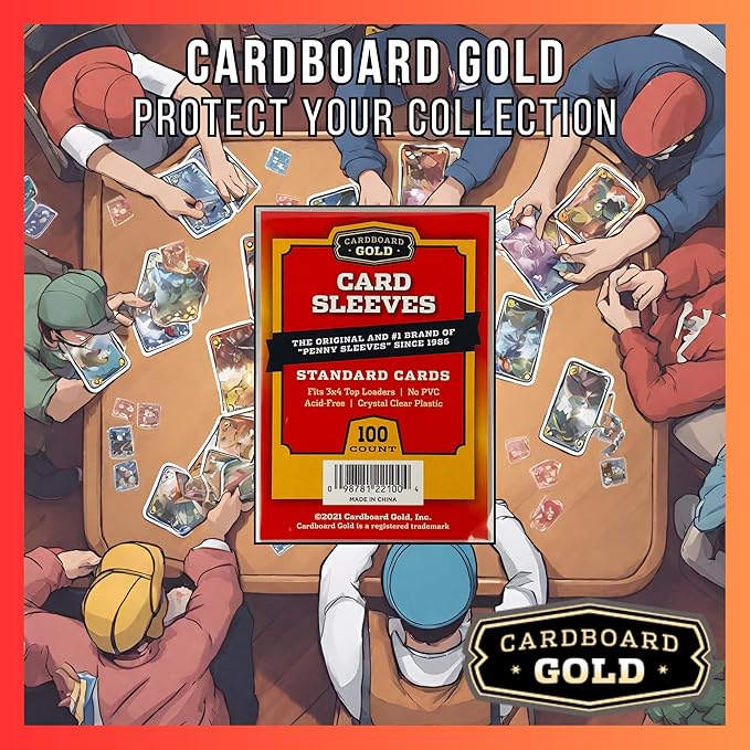 Cardboard Gold Penny Sleeves 100 ct