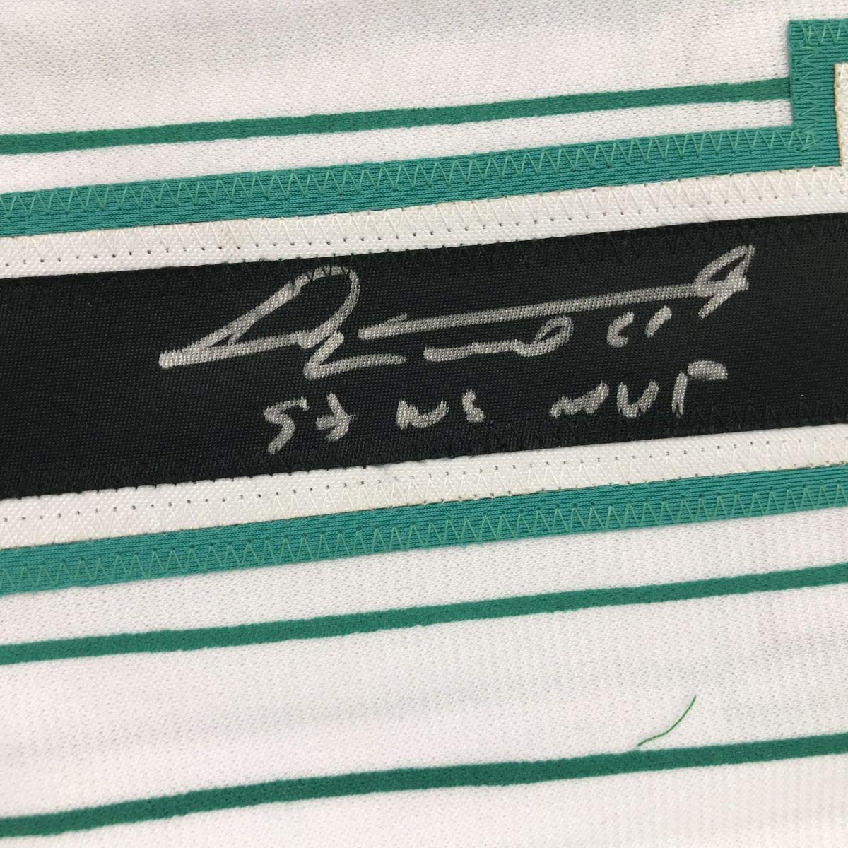 Autographed/Signed Livan Hernandez 97 WS MVP Florida Pinstripe Baseball Jersey PSA/DNA COA
